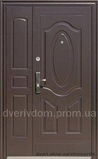 Двустворчатые входные двери ААА на улицу